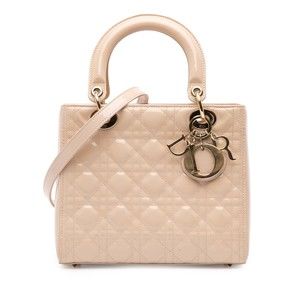 Pre-Loved Dior Medium Patent Cannage Lady Dior